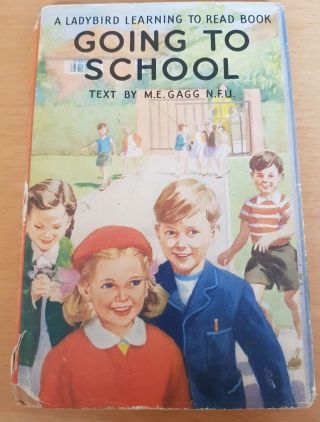 Vintage Ladybird Learning To Read Book " Going To School " 1959