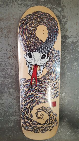 Vintage 1991 Powell Peralta Mike Mcgill Serpent Skateboard Natural