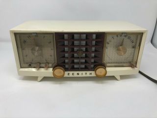 Vintage Collectible Zenith Radio / Clock 1950 