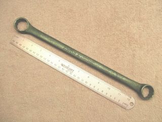 Vintage Williams No.  7033c 1 " X 15/16 " Double Box End Wrench Superrench,  U.  S.  A.