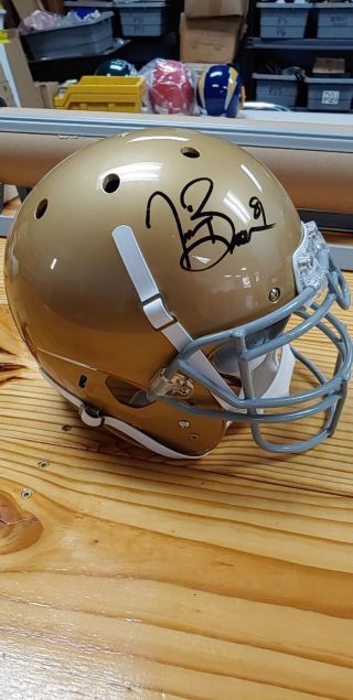 Tim Brown Autographed Signed Notre Dame Full Size Schutt Helmet Jsa Certified