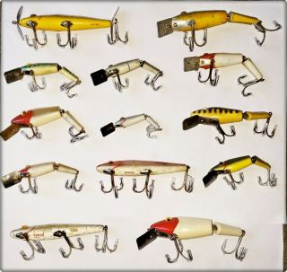 13 Vintage L&S Bait Co Lures IN 1950s - 60s 3