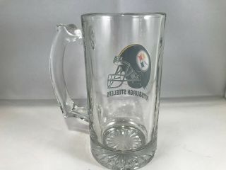 NFL pittsburgh steelers football beer pint glass mug cup 12 oz vintage 3