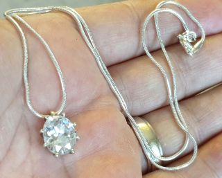 Vintage Art Deco Jewellery Sparkling Crystal Rhinestone Silver Dropper Necklace