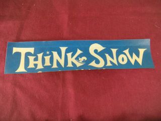 Rare & Extremely Vintage Ski Sticker (1965)
