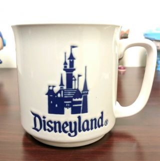 Vintage Walt Disney - Disneyland Mug - Blue Sleeping Beauty Castle - Japan