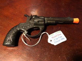 Antique Stevens 1890 Cast Iron Cap Gun Pistol " Model "
