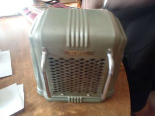Vintage Arvin Space Heater Small Art Deco Green Table Top Model 103