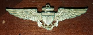 Vintage Balfour Sterling Wwii Berry Us Navy Pilot Wings Badge Pin Insignia