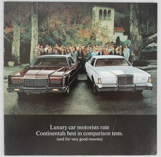 Lincoln 1973 Continental Sales Brochure / Literature