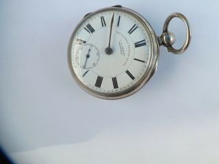 An Antique Hallmarked Silver Cased " Graves Of Sheffield " Pocket Watch