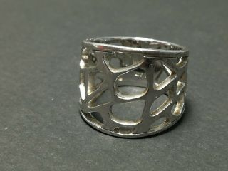 Vintage Sterling Silver Art - Deco Ring.  Design Women 