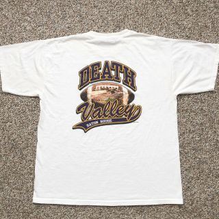 Vintage Lsu Tigers Football T - Shirt Xl Death Valley Baton Rouge Tiger Stadium