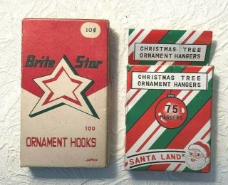 (75) Vintage Christmas Tree Ornament Hooks And Hangers Japan