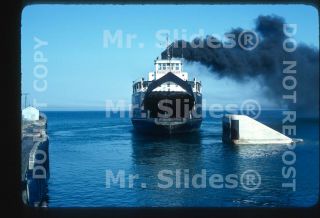 Slide Chief Wawatam Railroad Car Ferry Action In 1978
