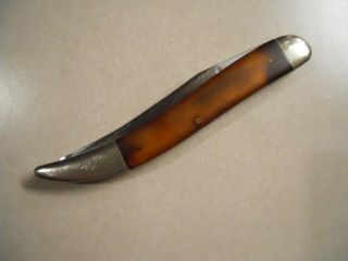 Vintage Case Xx Yellow Fish Knife 1920 - 1940 Fishing Case 