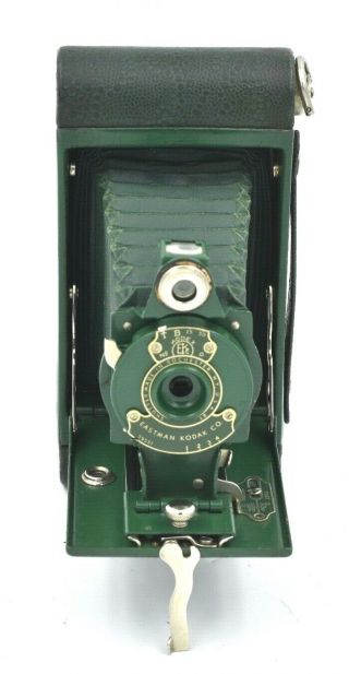 Vintage Green / Kodak Rainbow Hawkeye No.  2 Model B With Green Bellows