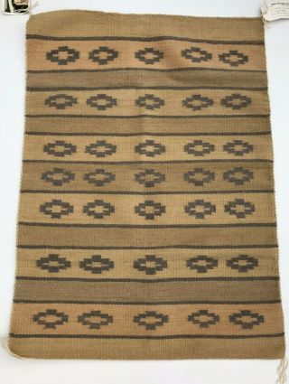Auethenic Vintage Navajo Indian Rug Made By: Pauline Jesus