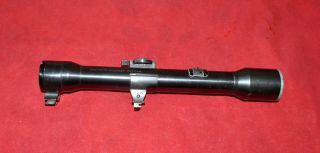 Antique Austrian K.  Kahles/vienna Sniper Scope H/4 X 60 W/claw Mounts 1926 - 1938