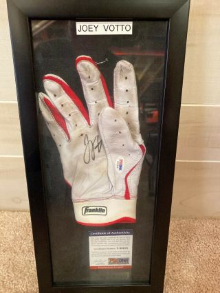 Joey Votto Autographed Game Batting Glove Psa/dna Certification
