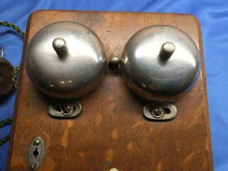 Antique Wood Ericsson Wall Magneto Telephone 1906 - 1914 RARE YORK Production 3