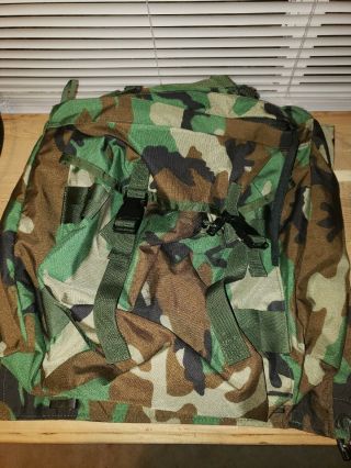 Vintage Us Army Combat Pack Patrol Camo Camouflage Backpack Bag Rucksack Bdu
