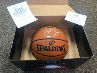 2019 Uda Buckets Auto Ball Ben Simmons Spalding Basketball Autograph Upper Deck