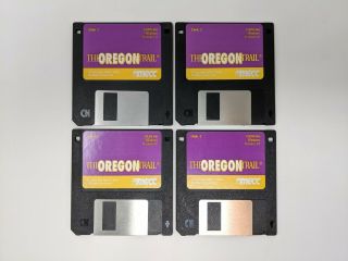 The Oregon Trail Pc 3.  5 " Floppy Disks - Vintage Version 1.  0 - Mecc -