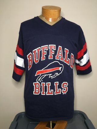 Vintage 90s Buffalo Bills Nfl Football Logo 7 Shirt Men’s Size L Made In Usa