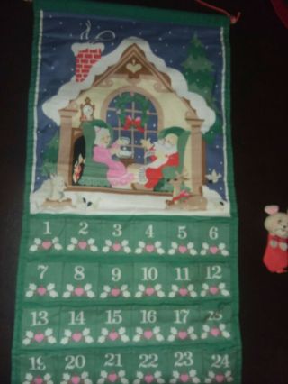 Vintage Avon Advent Countdown to Christmas Calendar With Mouse 3