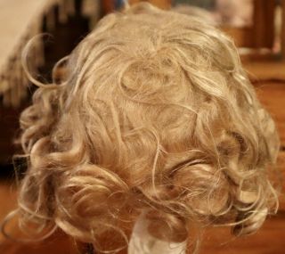 11 Antique Finest 11 " Mohair Doll Wig For Antique French Or German Bisque Doll