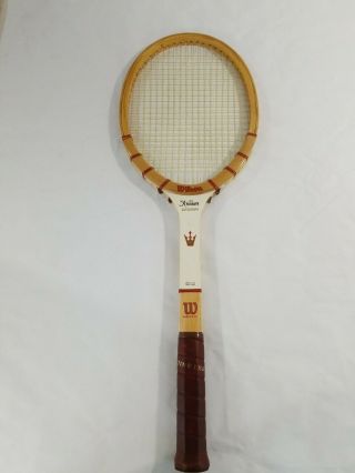 Vintage Wilson Jack Kramer Autograph Tennis Racket Wooden Medium 4 3/4 Euc