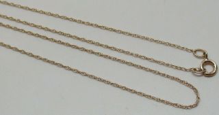Vintage Solid 10k Yellow Gold 18 - 1/4 " Designer Necklace -,  L@@k