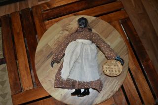 Antique African American Black Americana Mammy Doll - Ceramic? China? Porcelain? 2