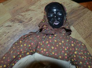 Antique African American Black Americana Mammy Doll - Ceramic? China? Porcelain? 3