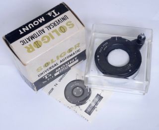 T4 Lens To Exakta Camera Mount Adapter Vintage Photo Lens Accessory Soligor