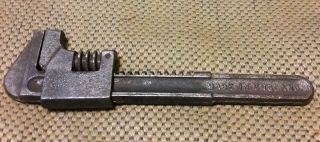 Vtg 7 " Plumbers Pipe Wrench Made In England