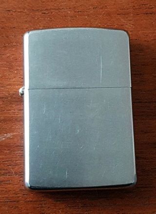Vintage 1968 Stainless Steel Zippo Lighter (spares Or Repairs)