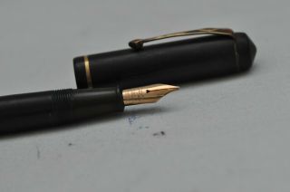 Lovely Vintage Conway Stewart Number 286 Fountain Pen Black Hard Rubber