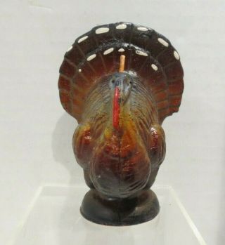 Vintage Gurley Turkey Candle Thanksgiving Fall Decor Gobbler Holiday Usa 3 " 2b
