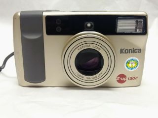 Konica Gold Z - Up 130e 35mm Film Auto Focus Vintage Camera Exc,  363540a