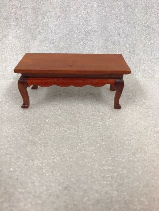 Vintage Dollhouse Miniatures Wooden Coffee Table