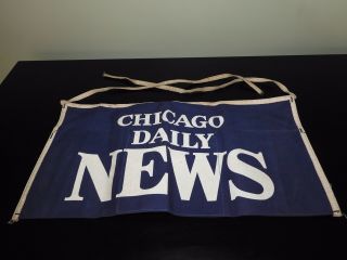 Vintage Chicago Daily News Tool/carpenter Cloth Apron