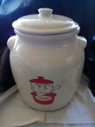 Vintage Maurice Lenell Monmouth Potteries Stoneware Cookie Jar