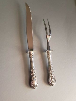 Reed & Barton Sterling Silver Francis I 2 - Piece Carving Utensil Set Knife & Fork