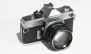 Vintage Minolta Sr - 7 Slr With 58mm F/1.  4 Auto - Rokkor Lens And Case