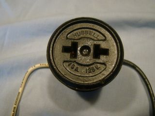 Vintage Hubbell Bakelite? Female Plug Outlet 15 Amp - 125 Volt