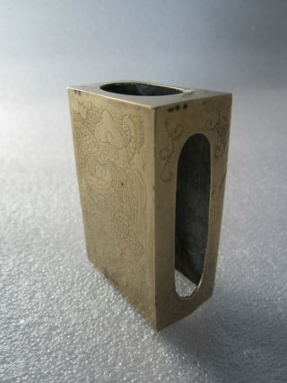Antique Chinese Dragon Design Handmade Match Box Holder