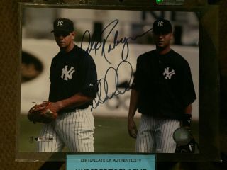 Derek Jeter & Alex Rodriguez Dual Autographed 8x10 - W/ York Yankees