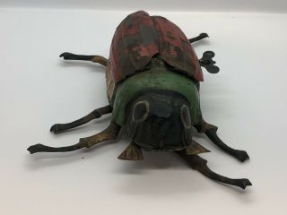 Vintage Antique Tin Wind Up Toy Beetle Bug Insect